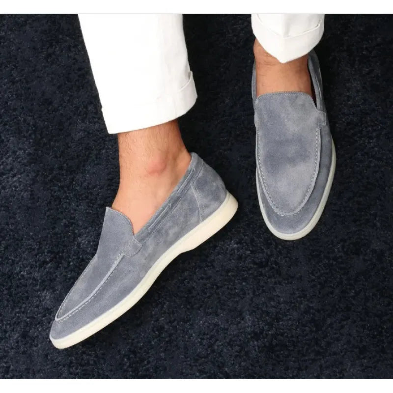 Men’s Suede Low Loafers